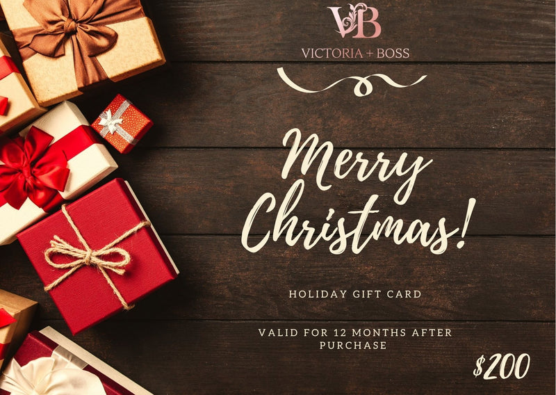 Victoria and Boss Holiday  Gift Card