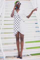 Black and white polka dot dress - Victoria + Boss 