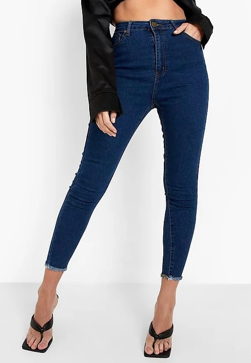 Della high waist denim pants