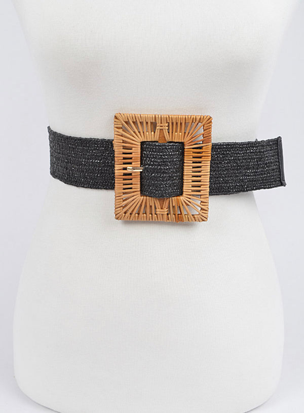 Handmade bamboo buckle belt